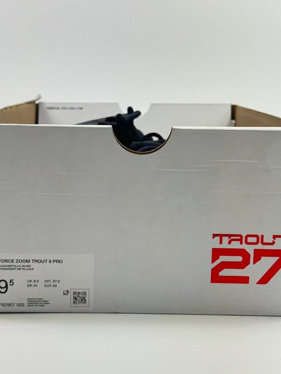 Nike Force Zoom Trout 9 Pro \'Black Metallic Silver\' FB2907-003 Baseball Multi Sz main image 4